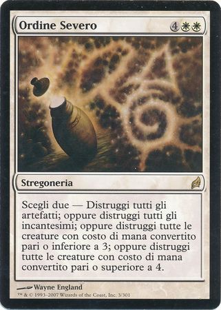 Ordine Severo Austere Command Lorwyn Italian Singles Ordine Severo Austere Command Lorwyn Italian Singles