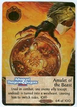 Amulet of the Beast Spellfire Ravenloft Singles Amulet of the Beast Spellfire Ravenloft Singles