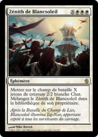 Zenith de Blancsoleil White Sun s Zenith Mirrodin Besieged French Singles Zenith de Blancsoleil White Sun s Zenith Mirrodin Besieged French Singles