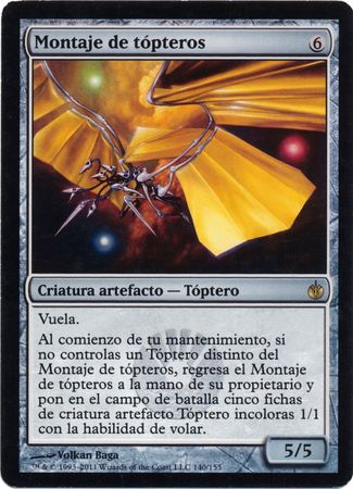 Montaje de topteros Thopter Assembly Mirrodin Besieged Spanish Singles Montaje de topteros Thopter Assembly Mirrodin Besieged Spanish Singles