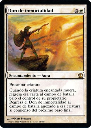 Don de inmortalidad Gift of Immortality Don de inmortalidad Gift of Immortality