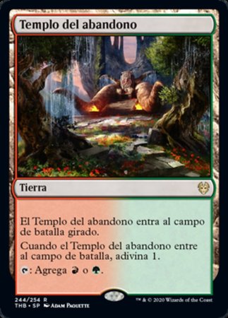 Templo del abandono Temple of Abandon Theros Spanish Singles Templo del abandono Temple of Abandon Theros Spanish Singles