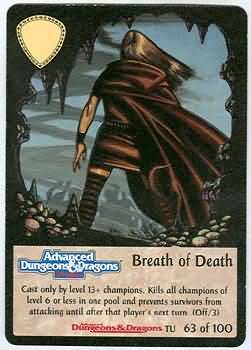 Breath of Death Spellfire The Underdark Singles Breath of Death Spellfire The Underdark Singles