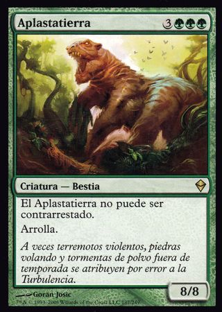 Aplastatierra Terra Stomper Zendikar Spanish Singles Aplastatierra Terra Stomper Zendikar Spanish Singles