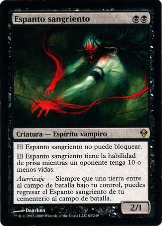 Espanto sangriento Bloodghast Zendikar Spanish Singles Espanto sangriento Bloodghast Zendikar Spanish Singles