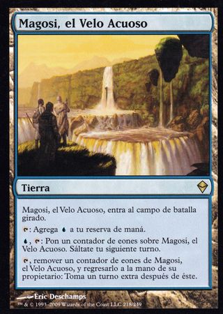 Magosi el Velo Acuoso Magosi the Waterveil Zendikar Spanish Singles Magosi el Velo Acuoso Magosi the Waterveil Zendikar Spanish Singles