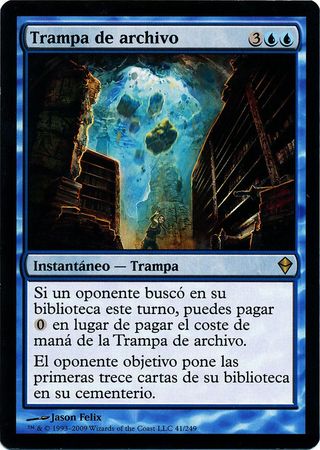 Trampa de archivo Archive Trap Zendikar Spanish Singles Trampa de archivo Archive Trap Zendikar Spanish Singles