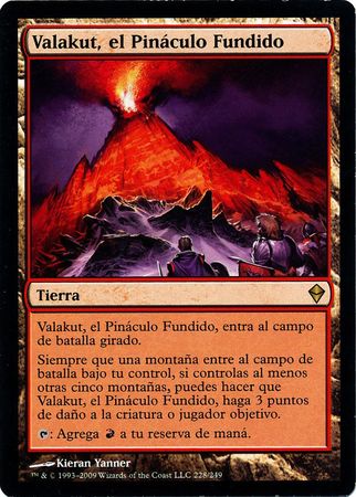 Valakut el Pinaculo Fundido Valakut the Molten Pinnacle Zendikar Spanish Singles Valakut el Pinaculo Fundido Valakut the Molten Pinnacle Zendikar Spanish Singles