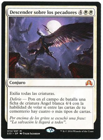 Descender sobre los pecadores Descend upon the Sinful Shadows over Innistrad Spanish Singles Descender sobre los pecadores Descend upon the Sinful Shadows over Innistrad Spanish Singles