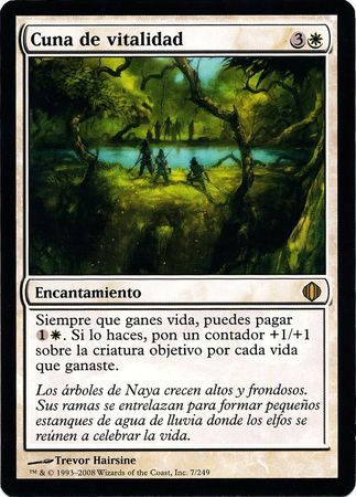 Cuna de vitalidad Cradle of Vitality Shards of Alara Spanish Singles Cuna de vitalidad Cradle of Vitality Shards of Alara Spanish Singles