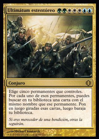 Ultimatum estentoreo Clarion Ultimatum Shards of Alara Spanish Singles Ultimatum estentoreo Clarion Ultimatum Shards of Alara Spanish Singles