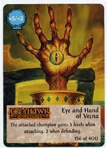 Eye and Hand of Vecna - Spellfire: 1st Edition Singles - Spellfire CCG