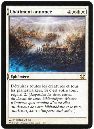 Chatiment annonce Fated Retribution Chatiment annonce Fated Retribution