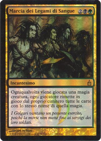 Marcia dei Legami di Sangue Bloodbond March Foil Ravnica City of Guilds Italian Singles Marcia dei Legami di Sangue Bloodbond March Foil Ravnica City of Guilds Italian Singles