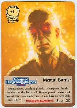 Mental Barrier Spellfire Powers Singles Mental Barrier Spellfire Powers Singles