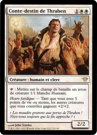 Conte destin de Thraben Thraben Doomsayer Dark Ascension French Singles Conte destin de Thraben Thraben Doomsayer Dark Ascension French Singles