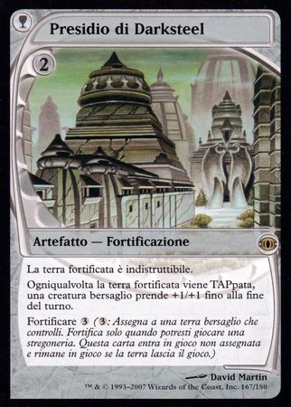 Presidio di Darksteel Darksteel Garrison Future Sight Italian Singles Presidio di Darksteel Darksteel Garrison Future Sight Italian Singles