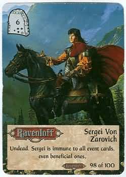Sergei Von Zarovich Spellfire Ravenloft Singles Sergei Von Zarovich Spellfire Ravenloft Singles