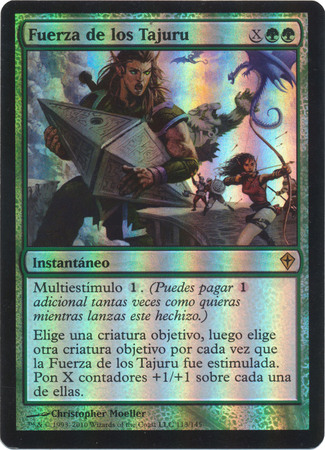 Fuerza de los Tajuru Strength of the Tajuru Foil Worldwake Spanish Singles Fuerza de los Tajuru Strength of the Tajuru Foil Worldwake Spanish Singles