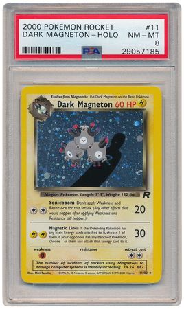 Dark Magneton 11 82 PSA NM MT 8 Holo Unlimited Team Rocket 7185 Team Rocket Unlimited Singles Dark Magneton 11 82 PSA NM MT 8 Holo Unlimited Team Rocket 7185 Team Rocket Unlimited Singles