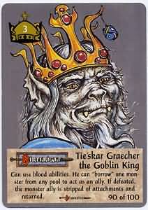 Tie skar Graecher the Goblin King Spellfire Birthright Singles Tie skar Graecher the Goblin King Spellfire Birthright Singles