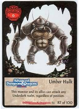 Umber Hulk Spellfire The Underdark Singles Umber Hulk Spellfire The Underdark Singles