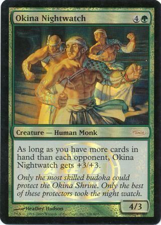 Okina Nightwatch Arena Foil Magic The Gathering Promo Cards Okina Nightwatch Arena Foil Magic The Gathering Promo Cards