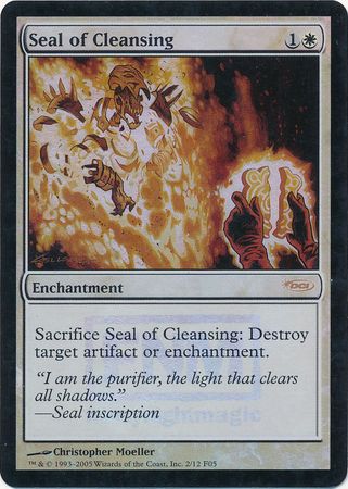 Seal of Cleansing FNM Foil Promo Magic The Gathering Promo Cards Seal of Cleansing FNM Foil Promo Magic The Gathering Promo Cards