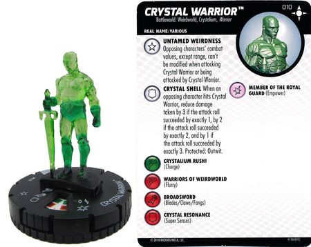 Heroclix Secret Wars Battleworld # 010 Crystal Warrior 