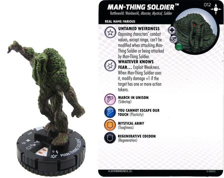 Man thing Soldier 012 Secret Wars Battleworld Marvel Heroclix Man thing Soldier 012 Secret Wars Battleworld Marvel Heroclix