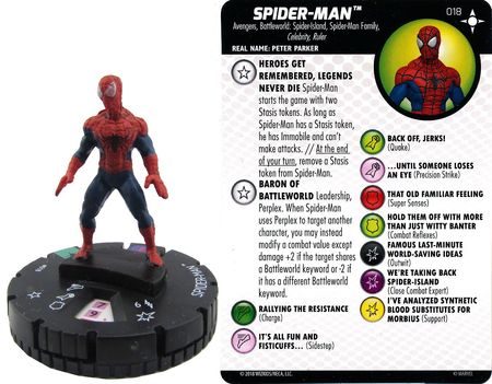 Heroclix Secret Wars Battleworld Spider-Man #002 Common w/ Card 