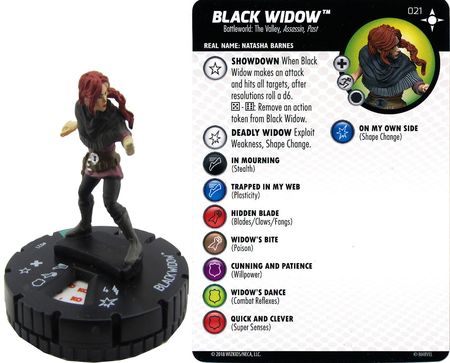 Heroclix Secret Wars Battleworld #021 Black Widow
