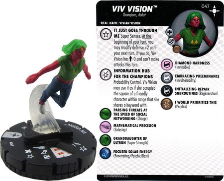 Marvel Heroclix Secret Wars Battleworld Viv Vision Rare 047