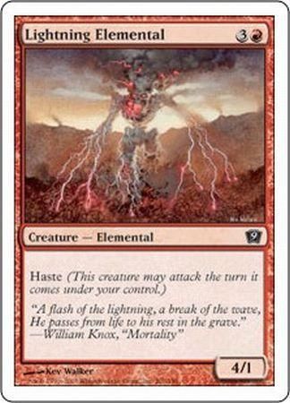 Lightning Elemental MTG 9th Edition Singles Lightning Elemental MTG 9th Edition Singles