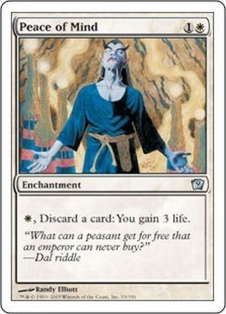 Peace of Mind MTG 9th Edition Singles Peace of Mind MTG 9th Edition Singles