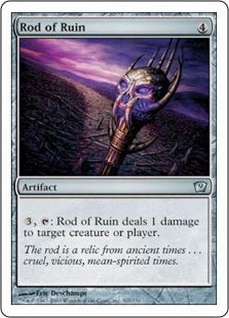 Rod of Ruin MTG 9th Edition Singles Rod of Ruin MTG 9th Edition Singles