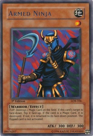 Armed Ninja LOB 106 Rare 1st Edition Armed Ninja LOB 106 Rare 1st Edition