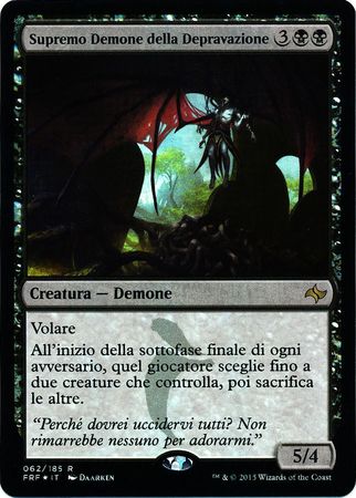 Supremo Demone della Depravazione Archfiend of Depravity Foil Fate Reforged Italian Singles Supremo Demone della Depravazione Archfiend of Depravity Foil Fate Reforged Italian Singles