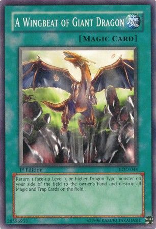A Wingbeat of Giant Dragon LOD 044 Common 1st Edition Legacy of Darkness LOD 1st Edition Singles A Wingbeat of Giant Dragon LOD 044 Common 1st Edition Legacy of Darkness LOD 1st Edition Singles