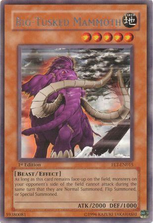 Big Tusked Mammoth FET EN015 Rare 1st Edition Big Tusked Mammoth FET EN015 Rare 1st Edition