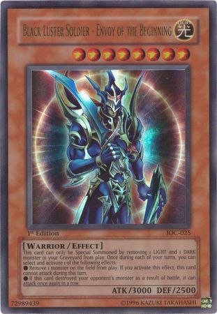 Yugioh Black Luster Soldier Tournament Deck Super Soldier 