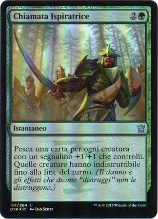 Chiamata Ispiratrice Inspiring Call Foil Dragons of Tarkir Italian Singles Chiamata Ispiratrice Inspiring Call Foil Dragons of Tarkir Italian Singles
