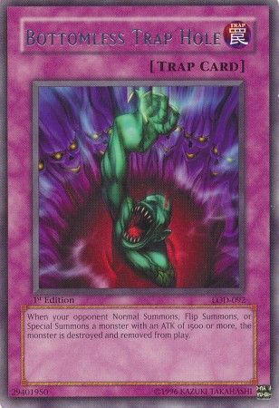 Bottomless Trap Hole LOD 092 Rare 1st Edition Legacy of Darkness LOD 1st Edition Singles Bottomless Trap Hole LOD 092 Rare 1st Edition Legacy of Darkness LOD 1st Edition Singles