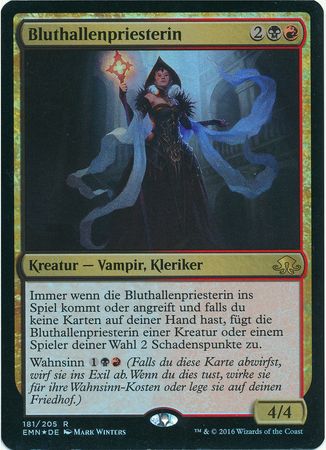 Bluthallenpriesterin Bloodhall Priest Foil Eldritch Moon German Singles Bluthallenpriesterin Bloodhall Priest Foil Eldritch Moon German Singles