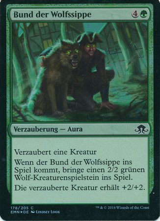 Bund der Wolfssippe Wolfkin Bond Foil Eldritch Moon German Singles Bund der Wolfssippe Wolfkin Bond Foil Eldritch Moon German Singles