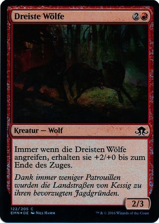 Dreiste Wolfe Brazen Wolves Foil Eldritch Moon German Singles Dreiste Wolfe Brazen Wolves Foil Eldritch Moon German Singles