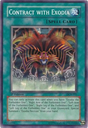 Contract with Exodia DCR 031 Common 1st Edition Contract with Exodia DCR 031 Common 1st Edition