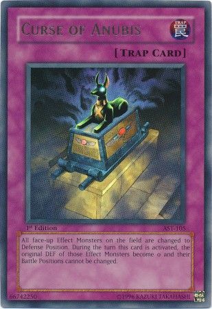 Curse of Anubis AST 105 Ultra Rare 1st Edition Curse of Anubis AST 105 Ultra Rare 1st Edition
