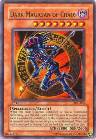 Yugioh Dark Magician of Chaos IOC-065 Unlimited Ultra Rare Moderately Played Fas