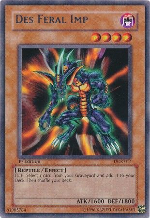 Des Feral Imp DCR 014 Rare 1st Edition Des Feral Imp DCR 014 Rare 1st Edition